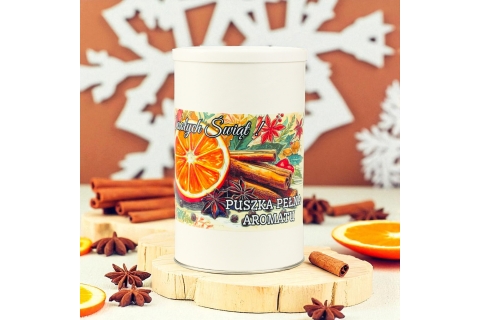 Świąteczna Puszka z AROMATYCZNĄ Zawartością